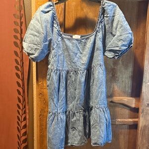 Pink Lily Blue Denim Blouse